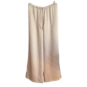 UNIQLO | Gray Satin Easy Pants Wide Leg Pull on pants | BNWT | Large